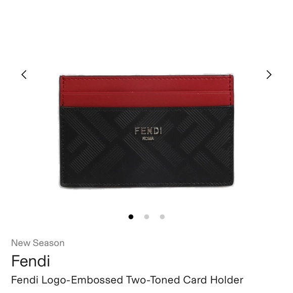 Fendi logo two-tone card case holder - Picture 10 of 11